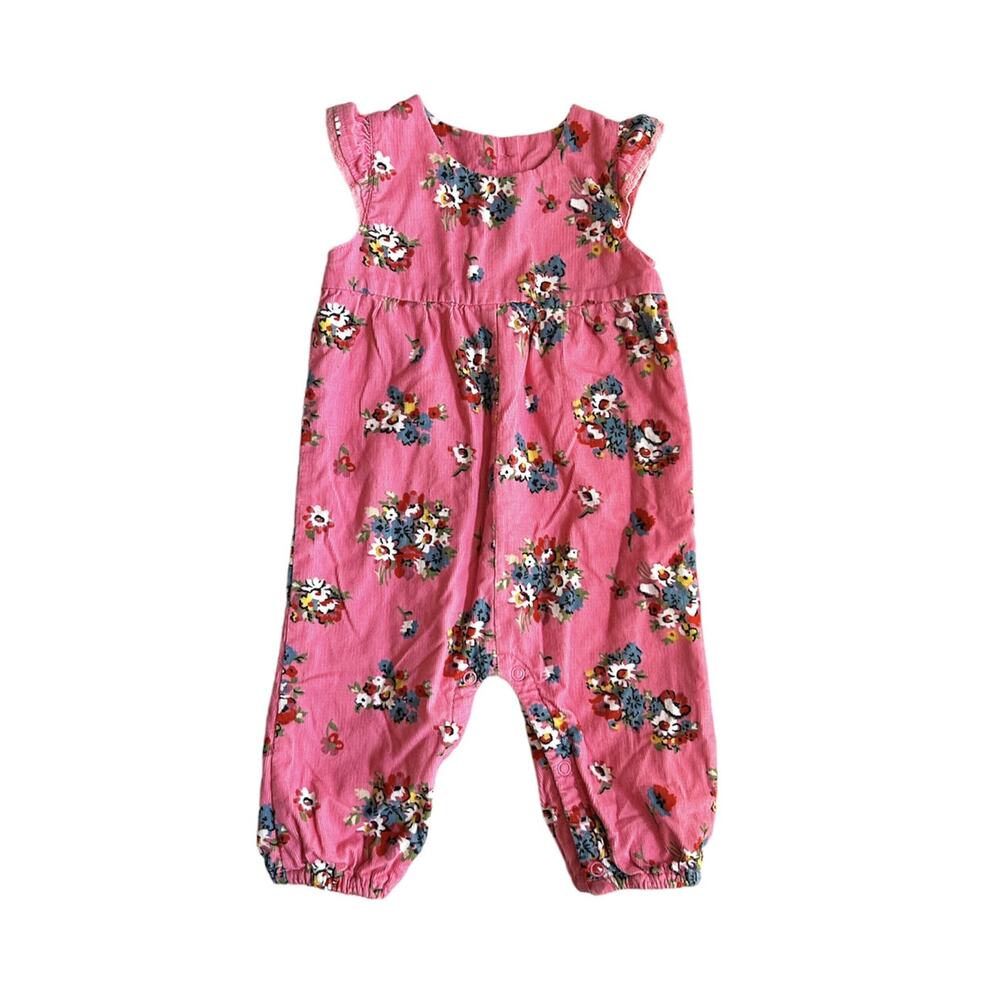 Baby Boden Pink Floral Corduroy Jumper